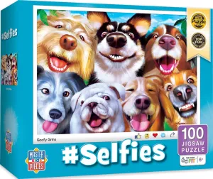 Selfies Jigsaw Puzzle for Kids - Goofy summit forfeit insulation imitation crack upset Grins - 14"x19 MasterPieces 100 Piece 