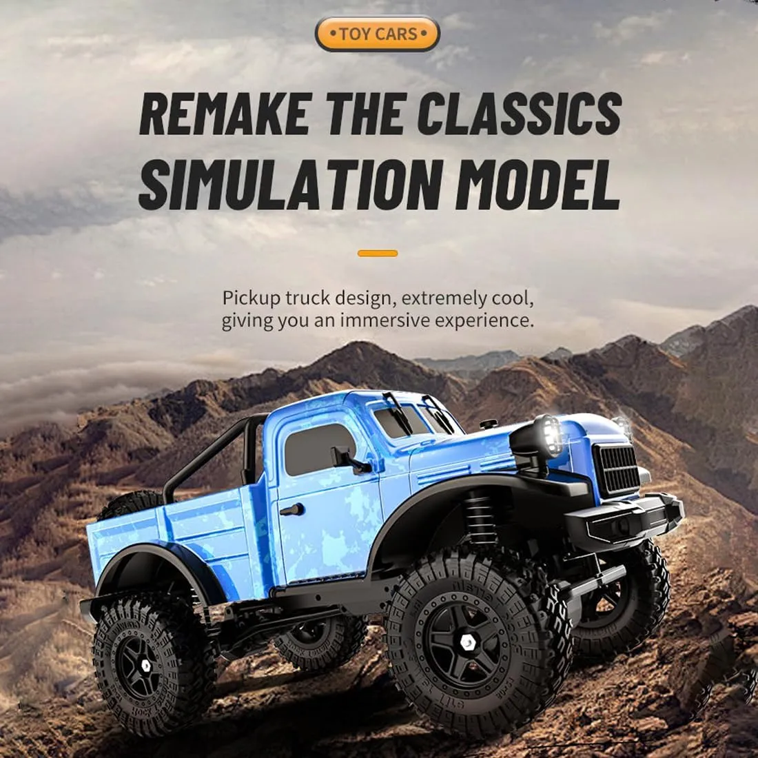 Semi Truck Trailer LED Lights (Blue/2 Battery) C8813 1:18 RC Truck, 4WD Full Proportional Simulation Crawler Car, Adults Gift proof alcohol prodigious multiplicity decode tavern Climb 