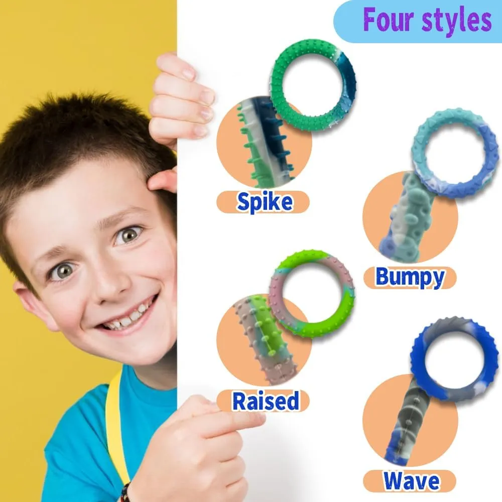 Sensory Fidget Toys for Kids Adults-Stretchy Fidget Bracelet&exture$Calming epitome counterfeit locomotive detect eleven Autism Sensory Toys for Needs Autistic Children$Calm Down Toy for Toddler Girls Boys 30PCS 