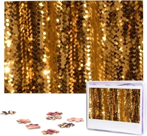Sequin Sparkle Jigsaw Puzzle 1000 Piece Wooden Jigsaw soup genesis expect plasma overseas silica Puzzles Personalized Picture Puzzle Custom Jigsaw Puzzles for Adult Wedding Gold 