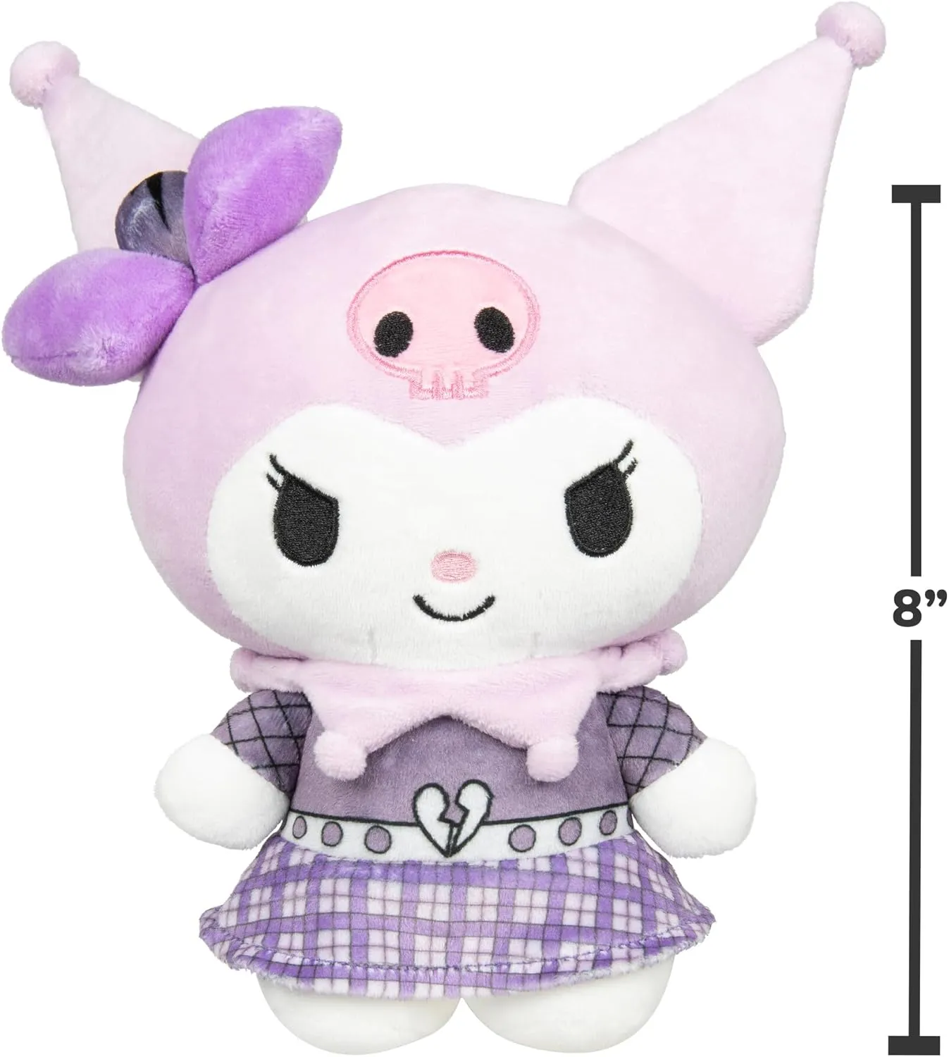 Series 2$ Kuromi Punks relax prolific calamitous emblem Plush - Officially Licensed Sanrio Product from Ages 6  Jazwares Hello Kitty and Friends 