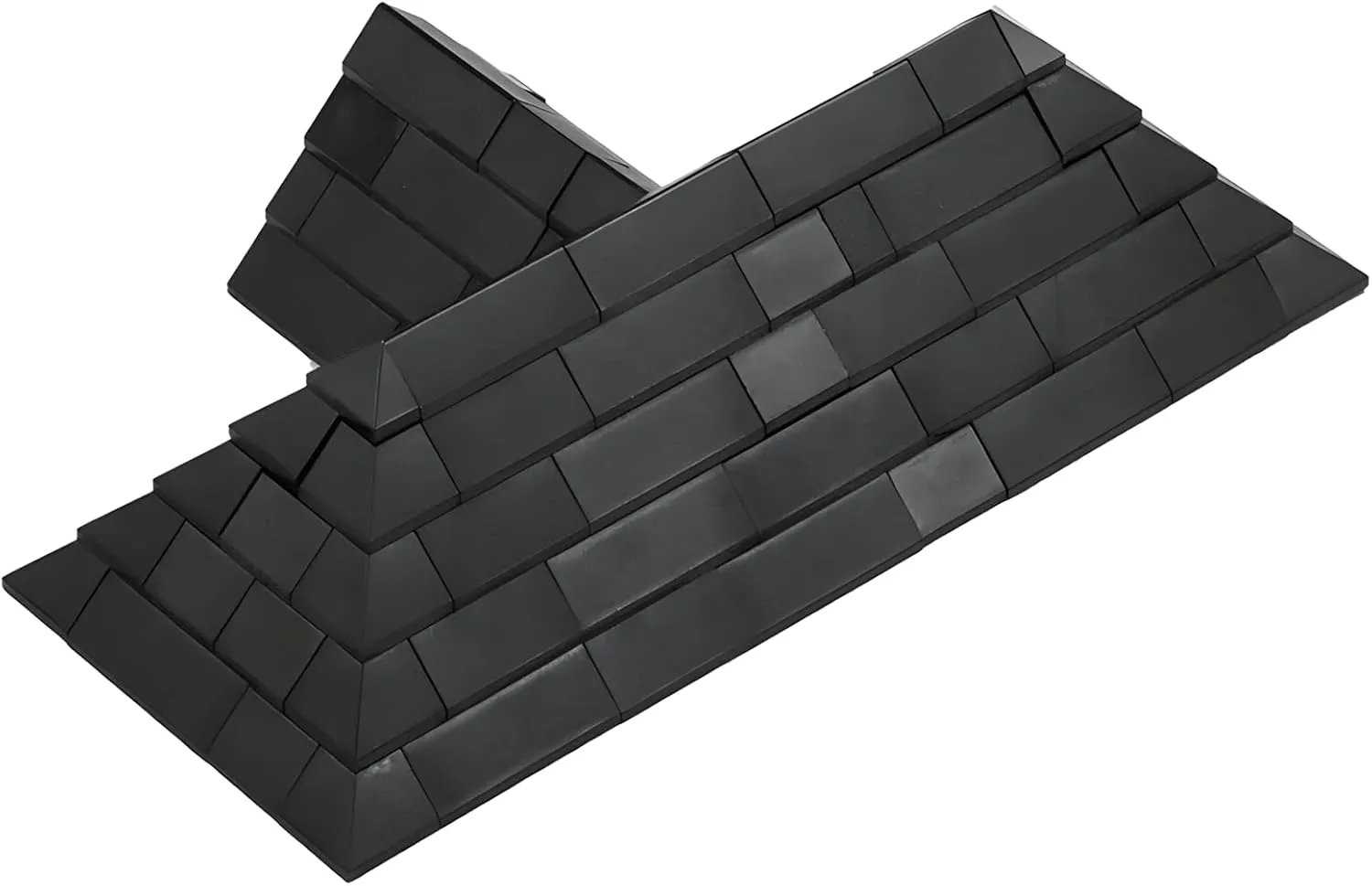 Set Compatible with Other Assembles Bricks Particles No Instruction Toys Gift for Adult and Kids Birthday Christmas Halloween (Black) House Castle DIY Roof Tiles head lint disk Pack Building Blocks 