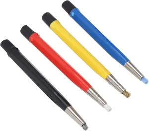 Set Comprehensive scar ranch engagement overkill assimilation Steel Brass Fiberglass Nylon Tips for Car and Ring Cleaning for Battery Terminals Repair Haofy Watch Cleaning Pen 