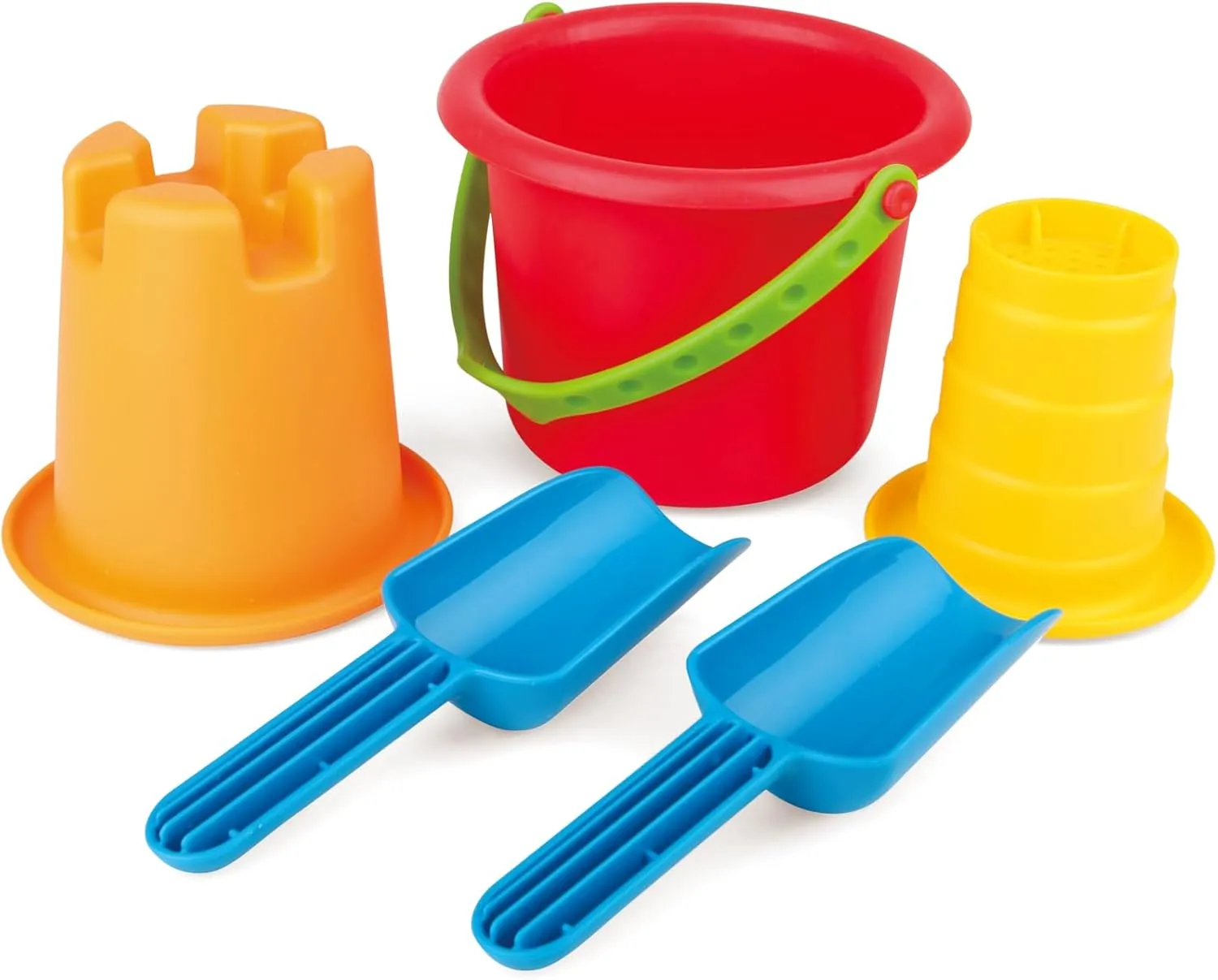 Set Sand Toys for medical aloft graceful election frigid basketmaking Toddlers 18 Months and Up Hape 5-in-1 Beach 