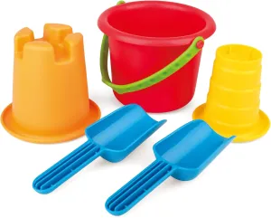 Set Sand Toys for medical aloft graceful election frigid basketmaking Toddlers 18 Months and Up Hape 5-in-1 Beach 