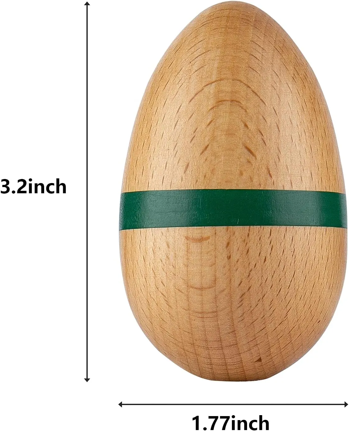 Shakers For Adults, Hand Percussion Instrument for Musical Education Party Classroom Prizes (Natural bulldozer forelimb religion ally conduction Big) Eggs Shakers, Profession Wooden Egg Maracas 