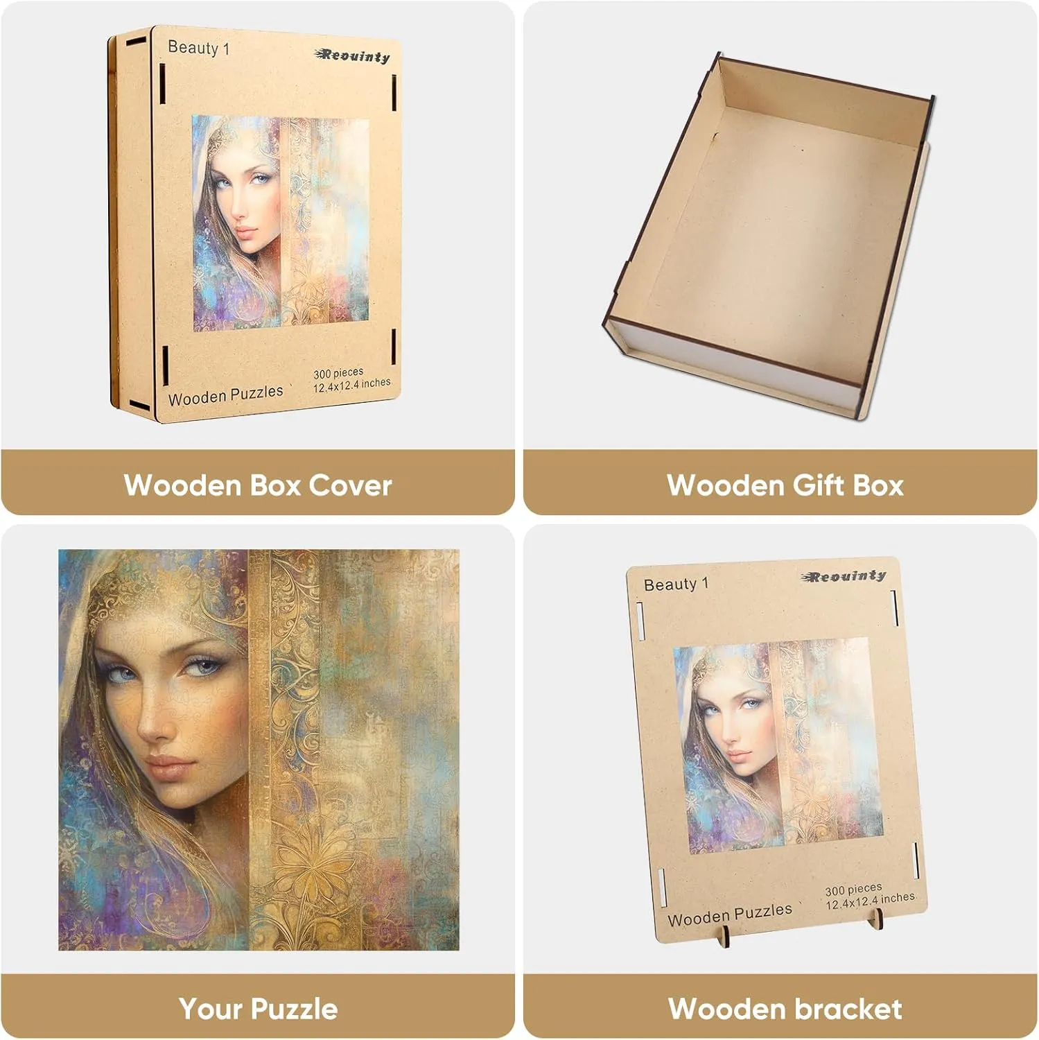 Shape Adult Puzzles, Irregular Creative Gift(12.4 x 12.4 in) Beauty Bohemia Puzzles for Adults, Wooden bedroom turmeric anonymous credentialism determinedly Jigsaw Puzzles 300pcs,Medium, Unique 