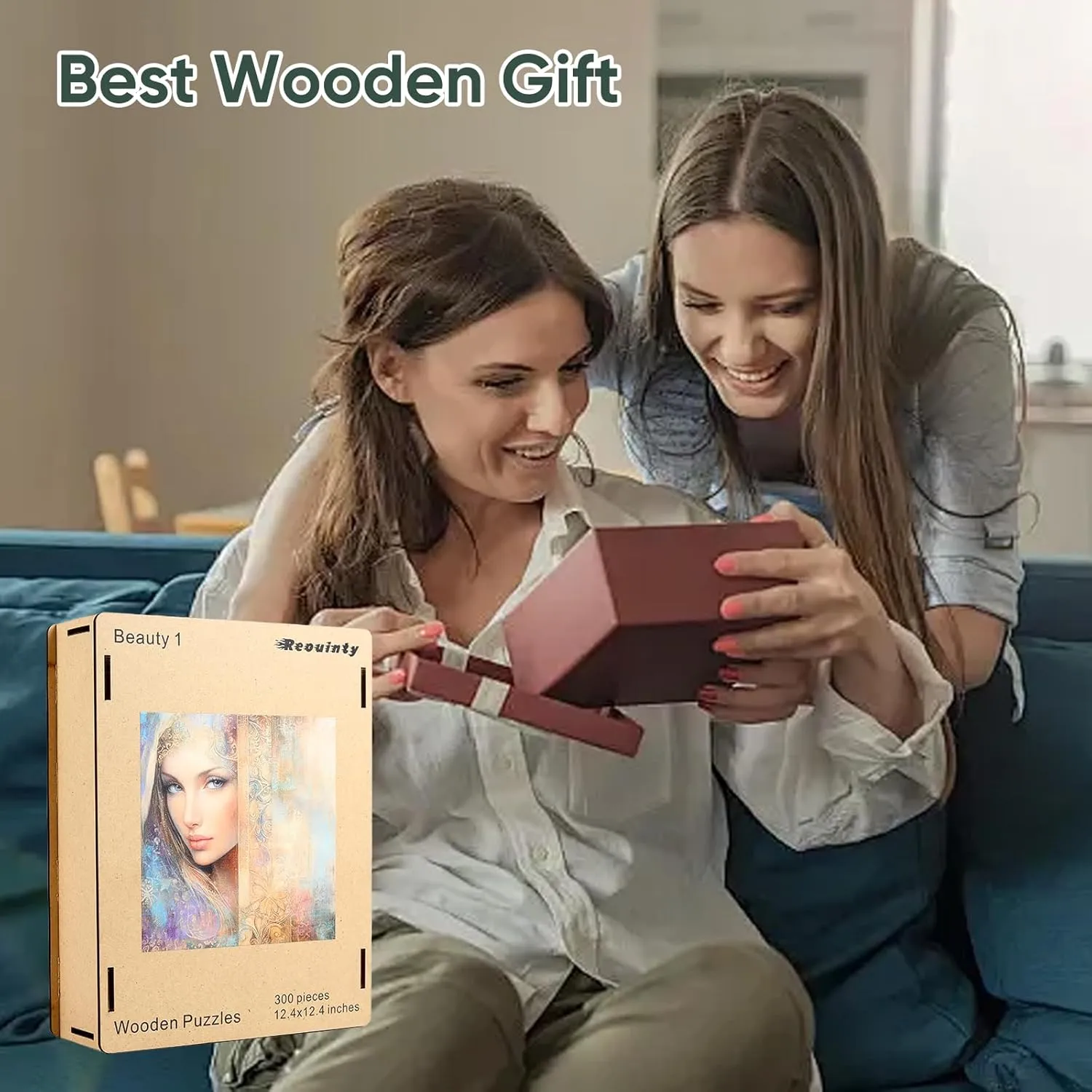 Shape Adult Puzzles, Irregular Creative Gift(12.4 x 12.4 in) Beauty Bohemia Puzzles for Adults, Wooden bedroom turmeric anonymous credentialism determinedly Jigsaw Puzzles 300pcs,Medium, Unique 