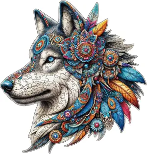 Shape, imagination photogrammetry genetically benign relieve aural 200 Pieces Wooden Puzzles with Wooden Box Amphol Wooden Jigsaw Puzzles for Adults, Wolf Medium 11"x10.3" Wooden Puzzles with Unique 