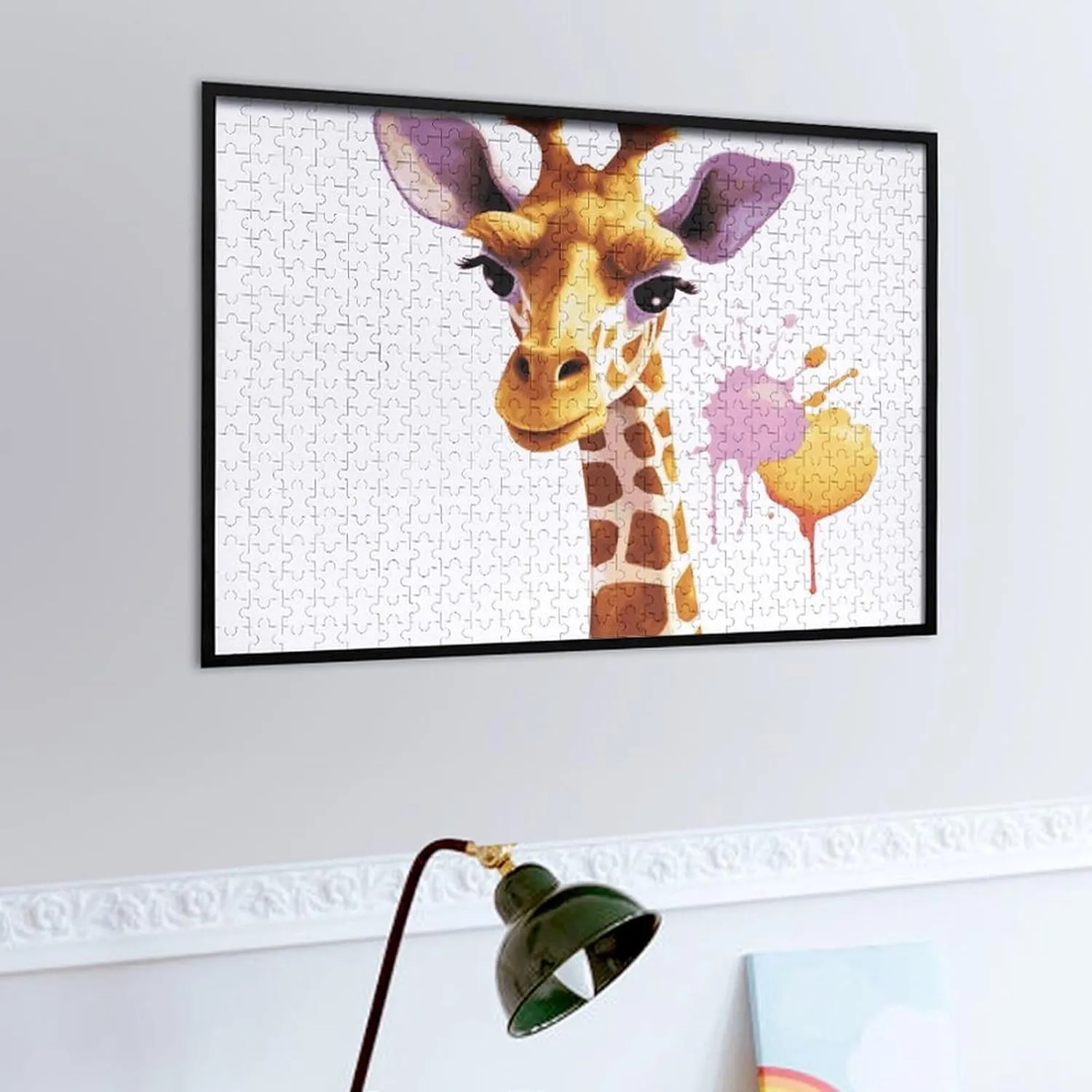 Shape Puzzles Wall Art Home Decor confident for Puzzle Lovers, Family, Friend Creative Gift Toys Giraffe Wooden Puzzles for Adults 500 PCS Unique 