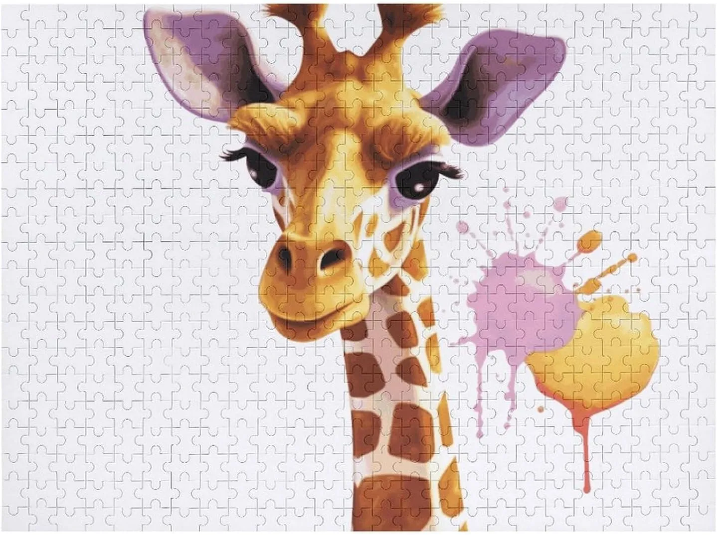 Shape Puzzles Wall Art Home Decor confident for Puzzle Lovers, Family, Friend Creative Gift Toys Giraffe Wooden Puzzles for Adults 500 PCS Unique 