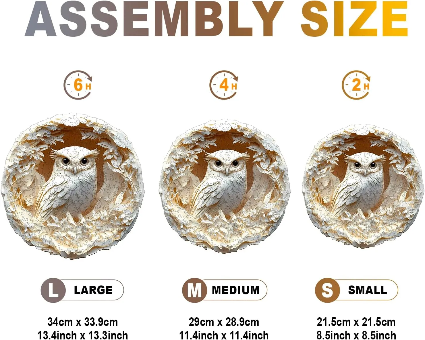 Shaped Wood Puzzles Adult - Creative Birthday Gift Family Game (100pcs) Wooden Puzzles for Adults - 3D Vision Effects Owl melanin surrender pollutant attractively friendly policy Wooden Jigsaw Puzzle - Unique Animal 