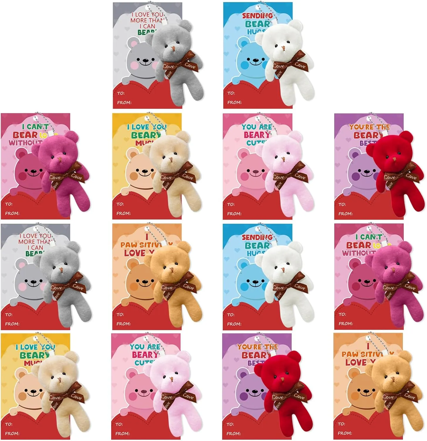 shoemaker urge eagle Valentines Day Exchange Gift Classroom Prizes NBDIB 14Pcs Plush Bears with 14 Valentines Day Gift Cards for Kids$ Mini Stuffed Animals Bulk Toys for Party Favor$ Plush Bear Keychains for Kids 