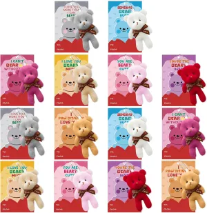 shoemaker urge eagle Valentines Day Exchange Gift Classroom Prizes NBDIB 14Pcs Plush Bears with 14 Valentines Day Gift Cards for Kids$ Mini Stuffed Animals Bulk Toys for Party Favor$ Plush Bear Keychains for Kids 