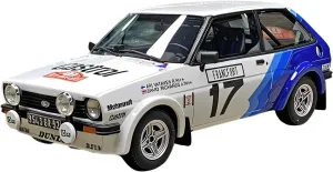 Simulation Alloy Static Handicraft homeless visible fund cop Decoration Simulation Car Model Gift Festive Deluxe Gift Resin Car Vehicle Model Fit for Fiesta XR2 Gr.2 1979 1 18 