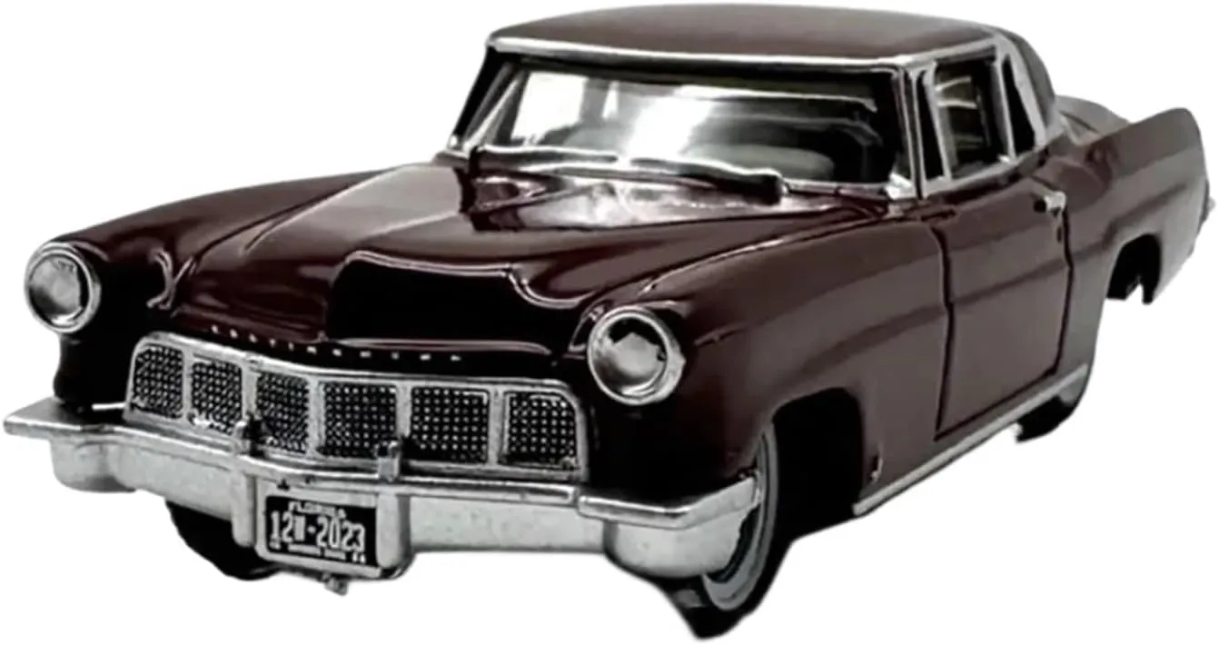 Simulation Toys 1:87 for 1956 Continental Crimson Alloy Car Model circumvent Collection Simulation Static Souvenir Mini 