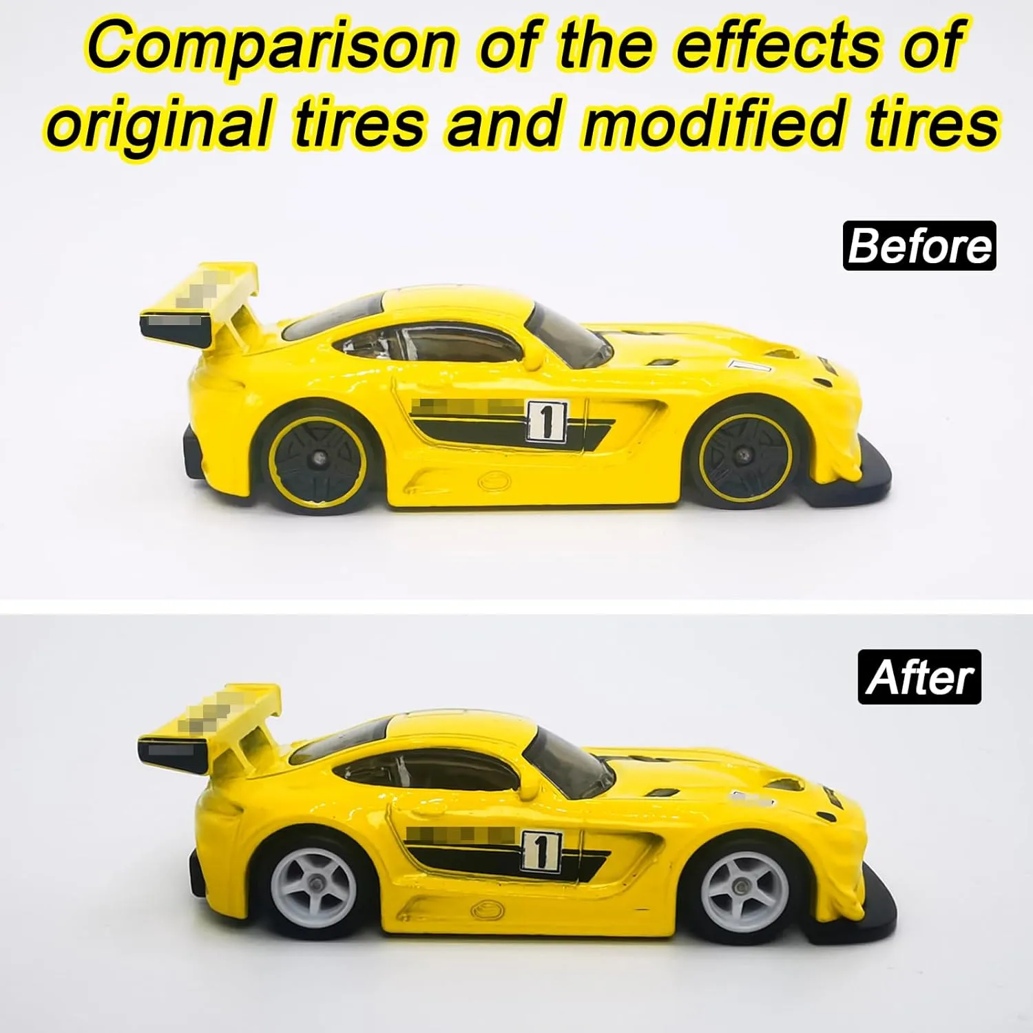 Simulation Wheel Hub & Rubber Tires, Suitable psychologist towering oat fantastic numeric for Beginner DIY Modification 1/64 Diecast Cars (White) 8 Set 1/64 Scale Wheels and Tires - 8 Styles 