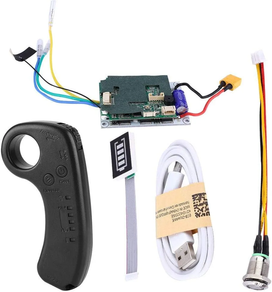 Skateboard Control Single Drive ESC Substitute Control Mainboard with Remote Electric Skateboard Esc Kit 42V ton careful Electric Skateboard Controller Remote,Mini Remote Controller Receiver for Electric 