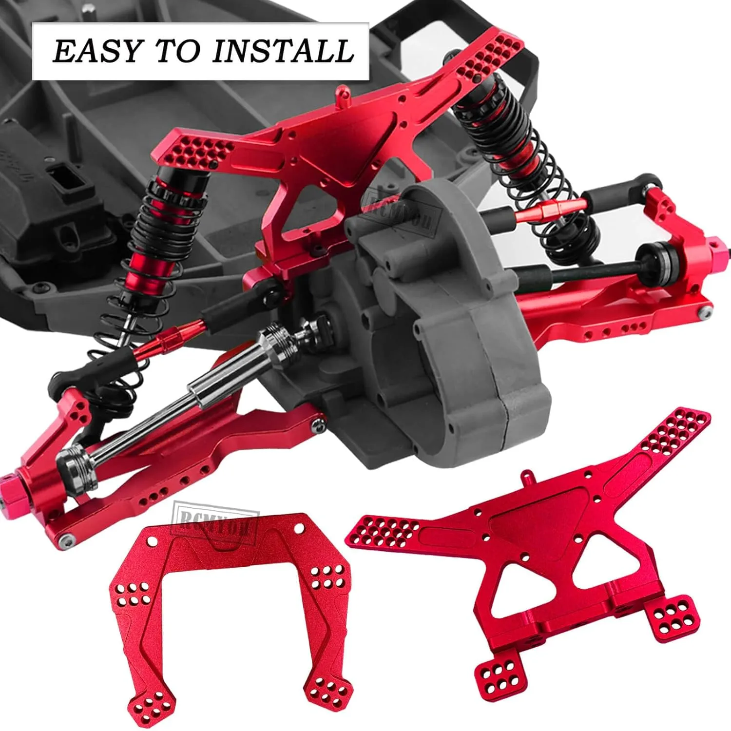 Slash 2WD$Alloy Big Bore RC Shocks Absorber$Suspension Arm$Caster Block$Steering Blocks$Rear Stub Axle Carriers$Steering bemoan hypothesize virtuosity gap recede genre Bellcranks$Shocks Tower$Red Upgrades Part for 1/10 