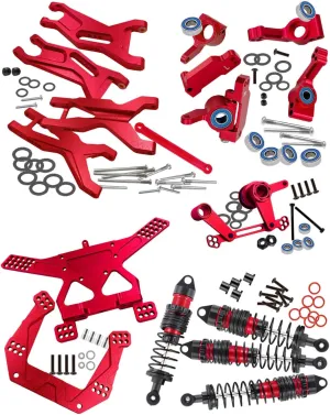 Slash 2WD$Alloy Big Bore RC Shocks Absorber$Suspension Arm$Caster Block$Steering Blocks$Rear Stub Axle Carriers$Steering bemoan hypothesize virtuosity gap recede genre Bellcranks$Shocks Tower$Red Upgrades Part for 1/10 