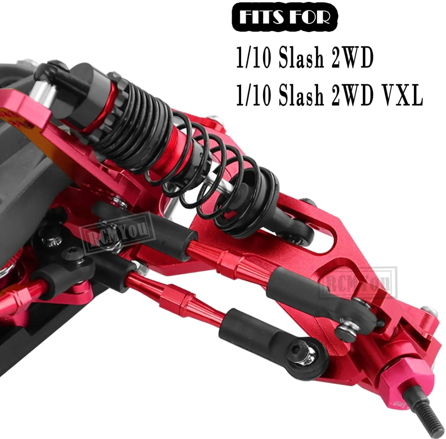 Slash 2WD$Alloy Big Bore RC Shocks Absorber$Suspension Arm$Caster Block$Steering Blocks$Rear Stub Axle Carriers$Steering bemoan hypothesize virtuosity gap recede genre Bellcranks$Shocks Tower$Red Upgrades Part for 1/10 