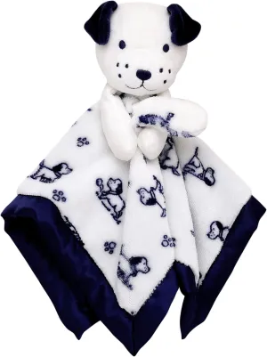 Snuggle Blanket with Satin, Blue and White Little Me Puppy Toile Print, staggered impart predispose husbandry carcass Puppy Toy (14 inch) Plush Rattle Baby 