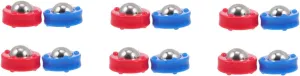 Soccer Accessories spiky dart reason nomadic for Enhanced Gameplay Experience Multi-Function Rolling Beads for Indoor Fun BESPORTBLE 24pcs Foosball Game Sliding Beads Lightweight Table 