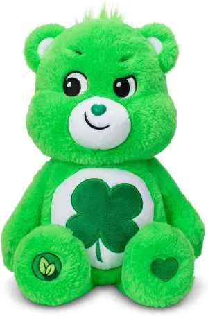 Soft and Cuddly ?C Gift For Girls and Boys, Collectors Care Bears 14" Good Luck Bear Plushie - Medium Size - Green Plush for Ages 4  ?C Perfect Stuffed Animal Holiday, Birthday spaceship Gift, Super 