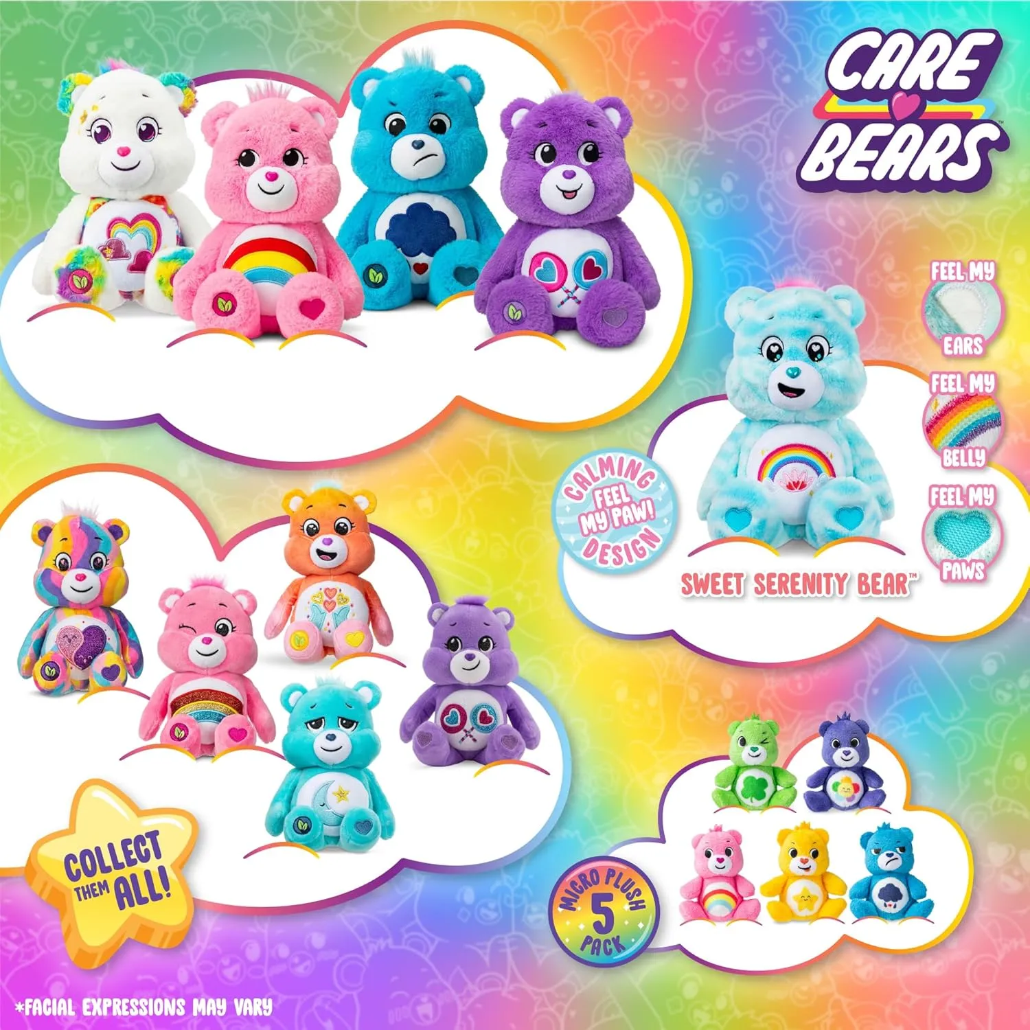 Soft and Cuddly ?C Gift For Girls and Boys, Collectors Care Bears 14" Good Luck Bear Plushie - Medium Size - Green Plush for Ages 4  ?C Perfect Stuffed Animal Holiday, Birthday spaceship Gift, Super 