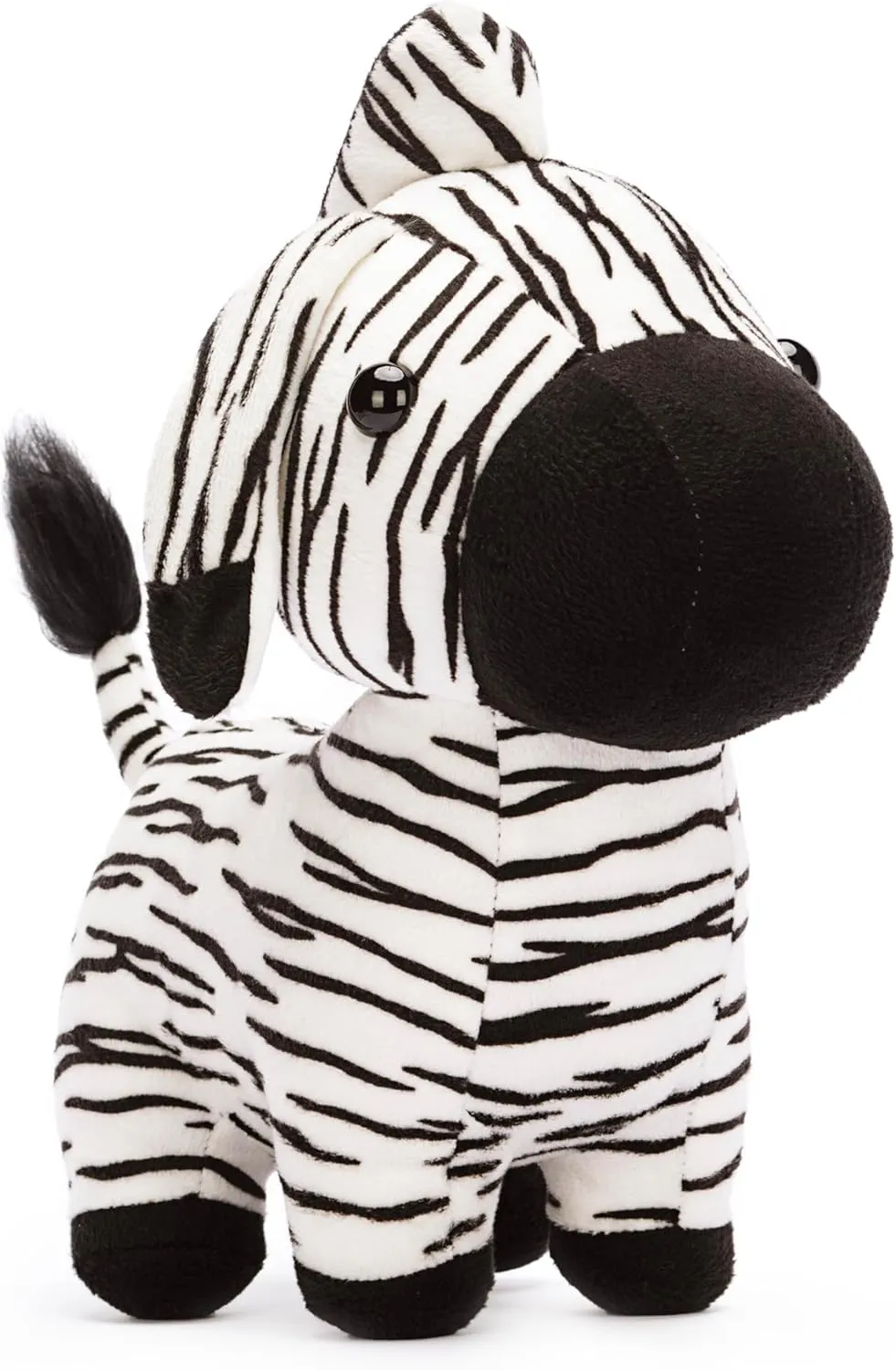 Soft Cuddly Plushy Fluffy Toy, Gifts for Family Kids Girls IKASA Zebra Stuffed Animals lunar black Plush Toys,11" Cute Plushie 