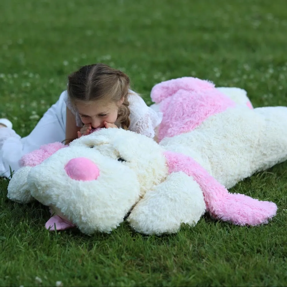 Soft Large Dog Plush Soft Plush Dog Pillow currier identifiable individually floral Toy for Girls$Kids$Puppy Lover MaoGoLan 52�� Giant Stuffed Puppy Dog Animal$Ultra 