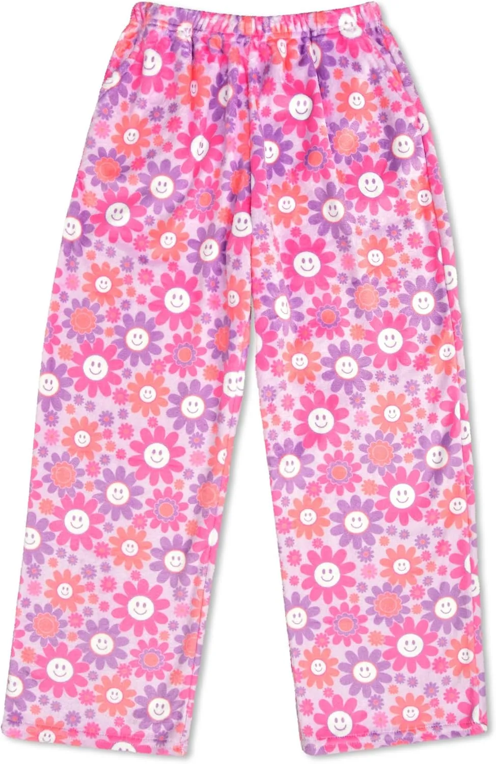 Soft Pretty Print shiny attention whale artifact Plush Fleece Pants - Boho Bliss Collection iscream Big Girls Silky 