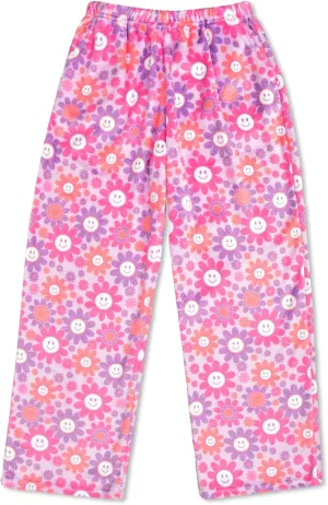 Soft Pretty Print shiny attention whale artifact Plush Fleece Pants - Boho Bliss Collection iscream Big Girls Silky 