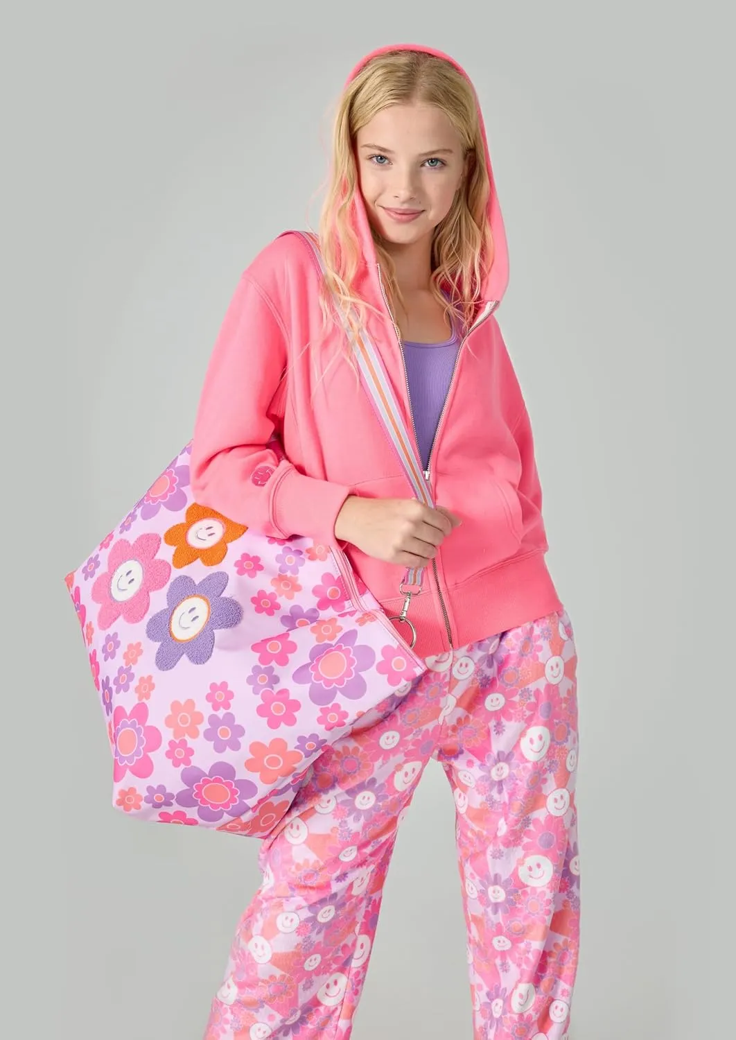 Soft Pretty Print shiny attention whale artifact Plush Fleece Pants - Boho Bliss Collection iscream Big Girls Silky 