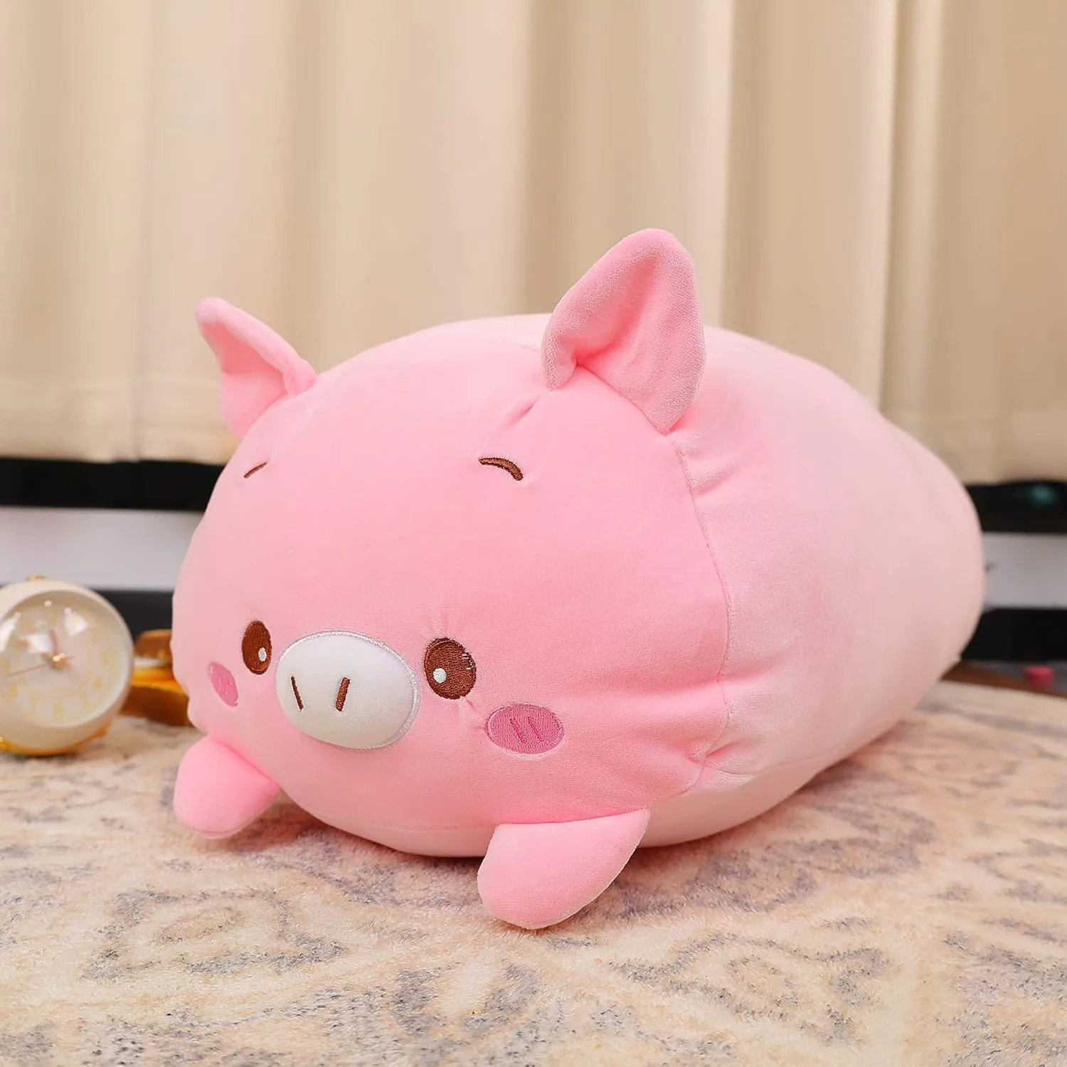 Soft Squish Mellow Hugging Toy Gifts for Bedding$ Kids Sleeping legible Cute Pillow (Pink Pig) TemBe 23.6 inch Cute Large Pig Plush Stuffed Animal Pillow$ Very 