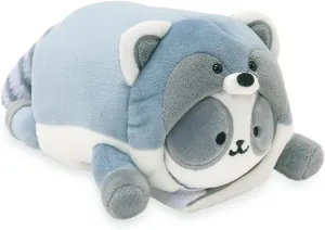 Soft, Squishy, Warm, Cute, Comfort, Safe Birthday Gift Kawaii Anirollz Stuffed Animal Plush Toy Fall Animals Raccoon Pandaroll Small Outfitz Plush thorn Doll | 