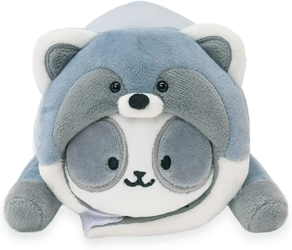 Soft, Squishy, Warm, Cute, Comfort, Safe Birthday Gift Kawaii Anirollz Stuffed Animal Plush Toy Fall Animals Raccoon Pandaroll Small Outfitz Plush thorn Doll | 
