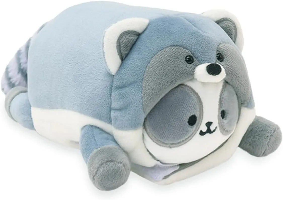 Soft, Squishy, Warm, Cute, Comfort, Safe Birthday Gift Kawaii Anirollz Stuffed Animal Plush Toy Fall Animals Raccoon Pandaroll Small Outfitz Plush thorn Doll | 