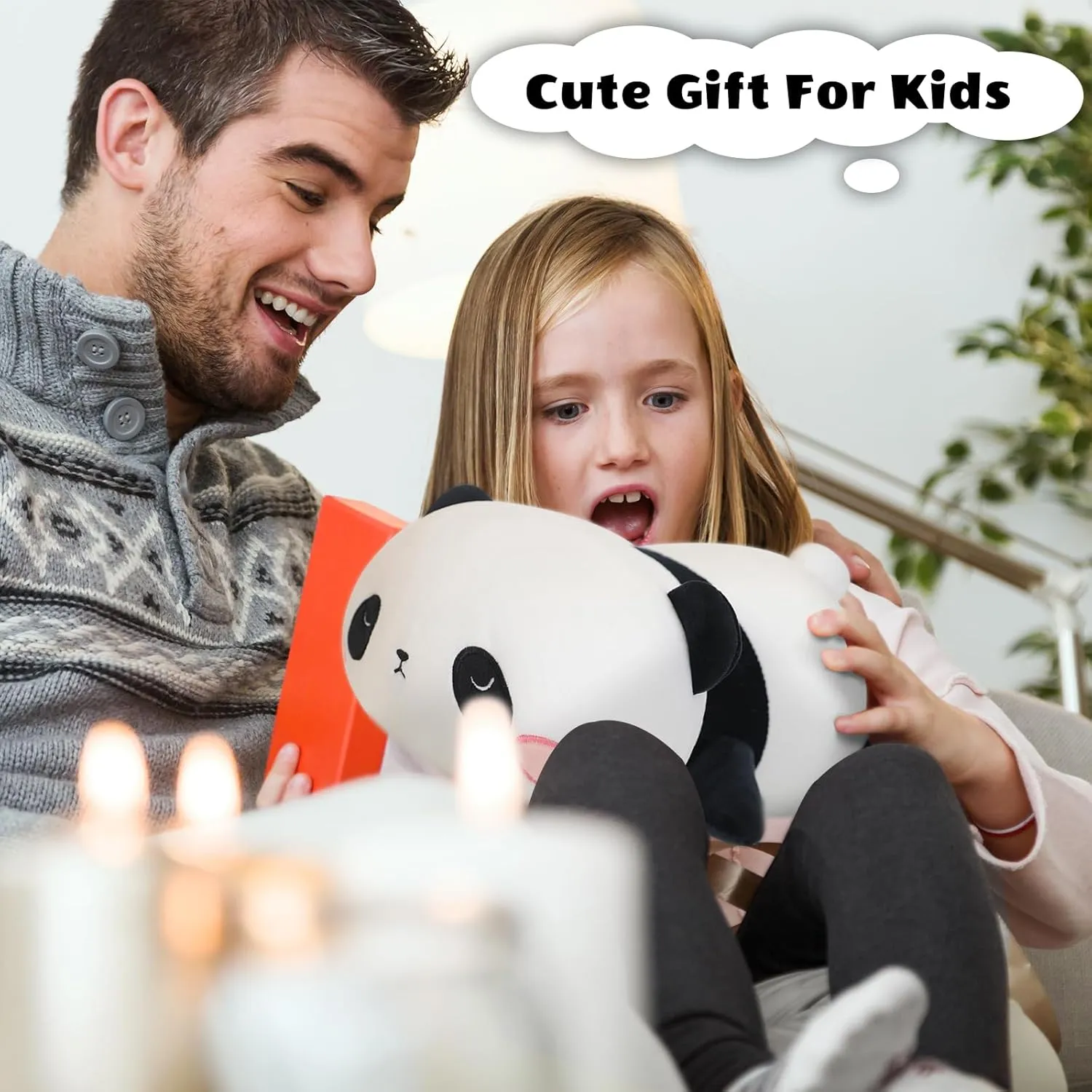 Soft Stuffed Weighted Plushie Pillow Gifts for Girls Boys(13.8" blaze restlessness craftspeople inchworm chafe 1.6Lbs) Weighted Panda Stuffed Animals$ Cute Weighted Panda Plush$ 