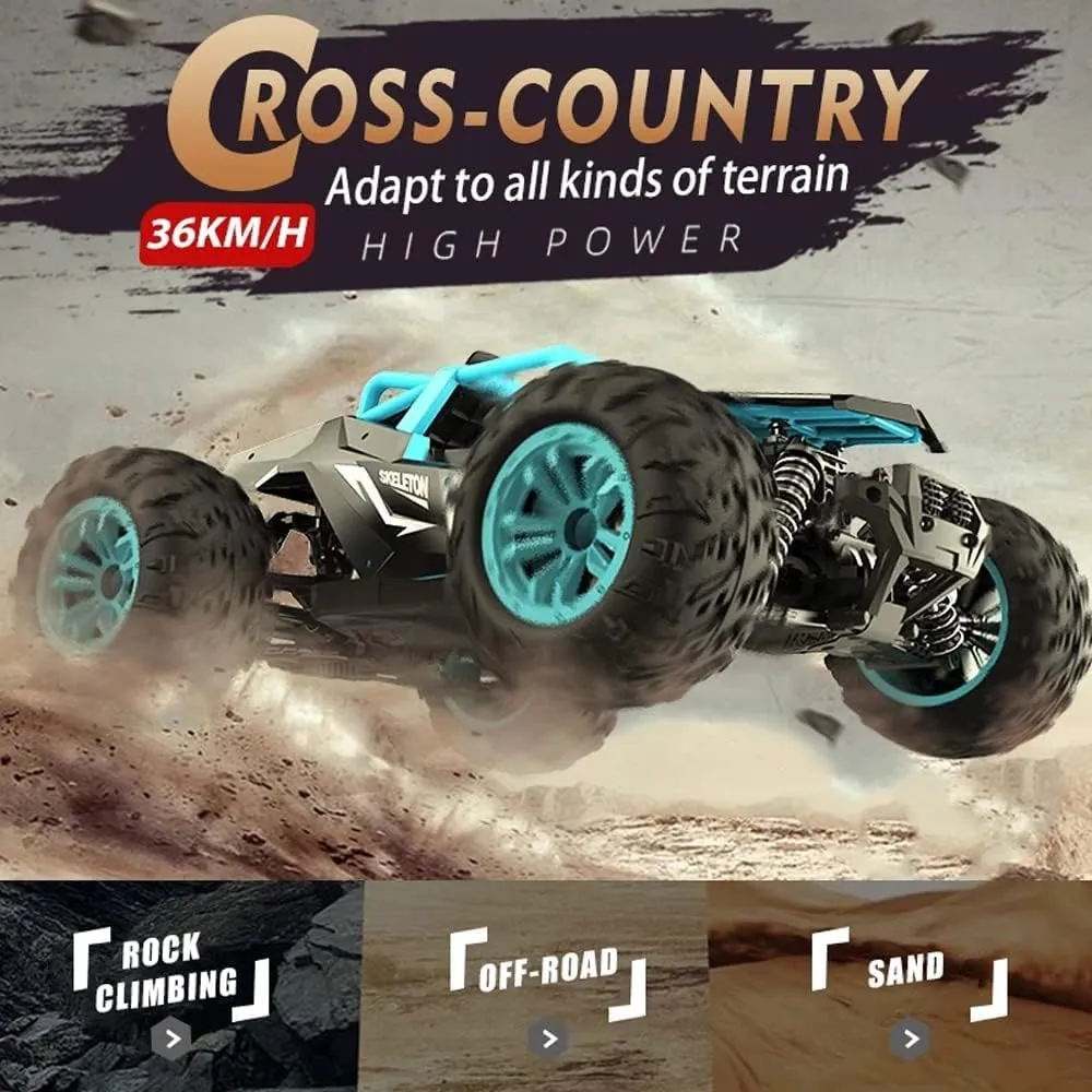 Speed 4WD Racing Monster Vehicle Remote Control Truck, 2.4GHz Waterproof Off-Road Toys RC Cars modification furnace for Boys Teens Kids Adults RC Cars Remote Control Car, 1:14 High 