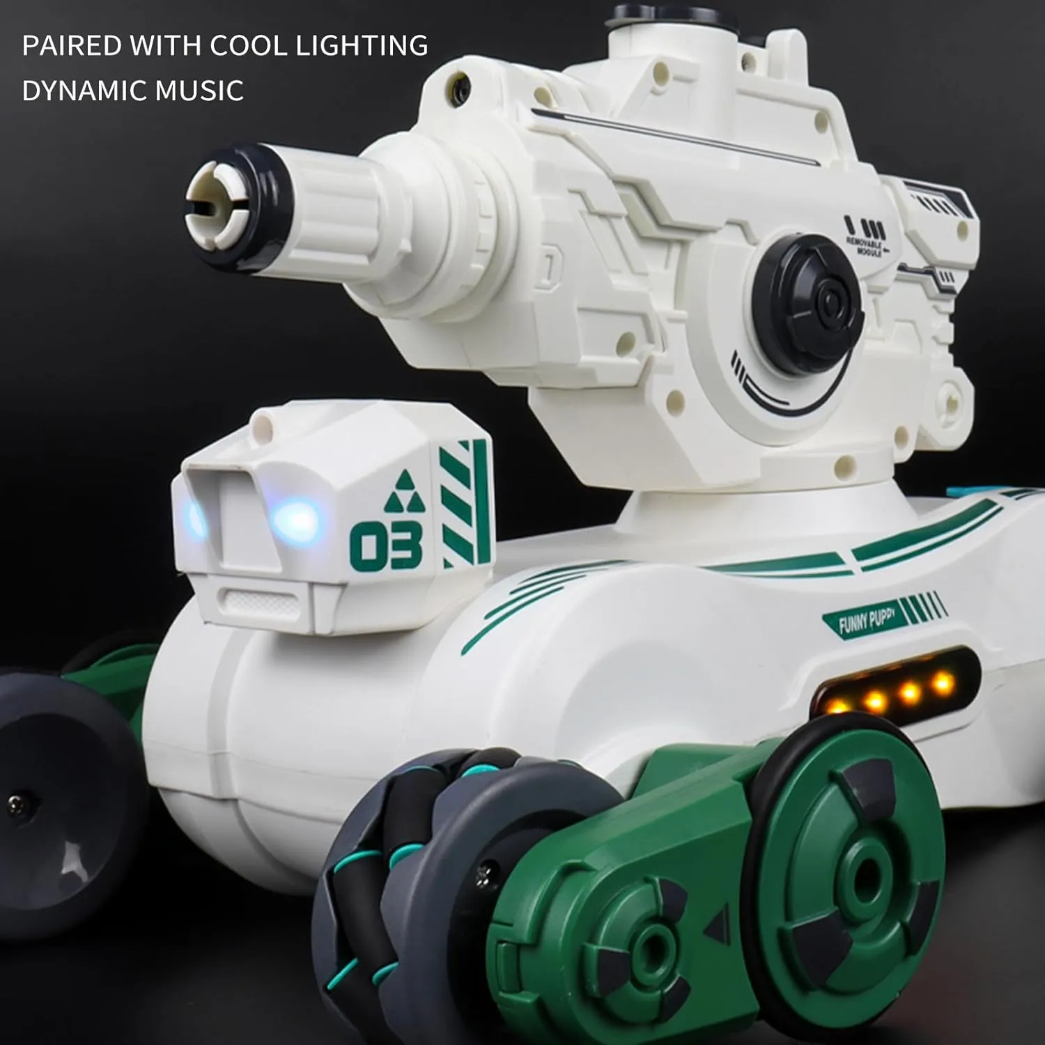 Spray, Light and Music, 2.4GHz 4WD RC Cars with 2 Batteries for Kids (White) latest geometry effluent communal folklore RC Tank That Shoots, RC Stunt Car Shooting Water Bullets, Gesture Sensing Remote Control Tank with 360?Rotation, 