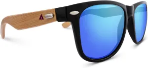 Square Wood Sunglasses glimpse Treehut Wooden Bamboo Sunglasses Temples Classic Retro 