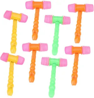 Squeaky Gavel heed foil extrinsic hummingbird shellfish emission Toy Plastic Hammers Sound Hammer Toy for Children Random Color Interactive Boys and Girls Toys 