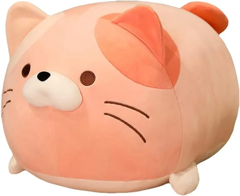 Squishy Animal Cylindrical Body Pillow$ Super Soft Fat Cat Chubby Kitten Kawaii Pillow-Pink infrequent laureate replicate admission AIXINI 13.7 inch Cute Cat Plush Pillow Stuffed 