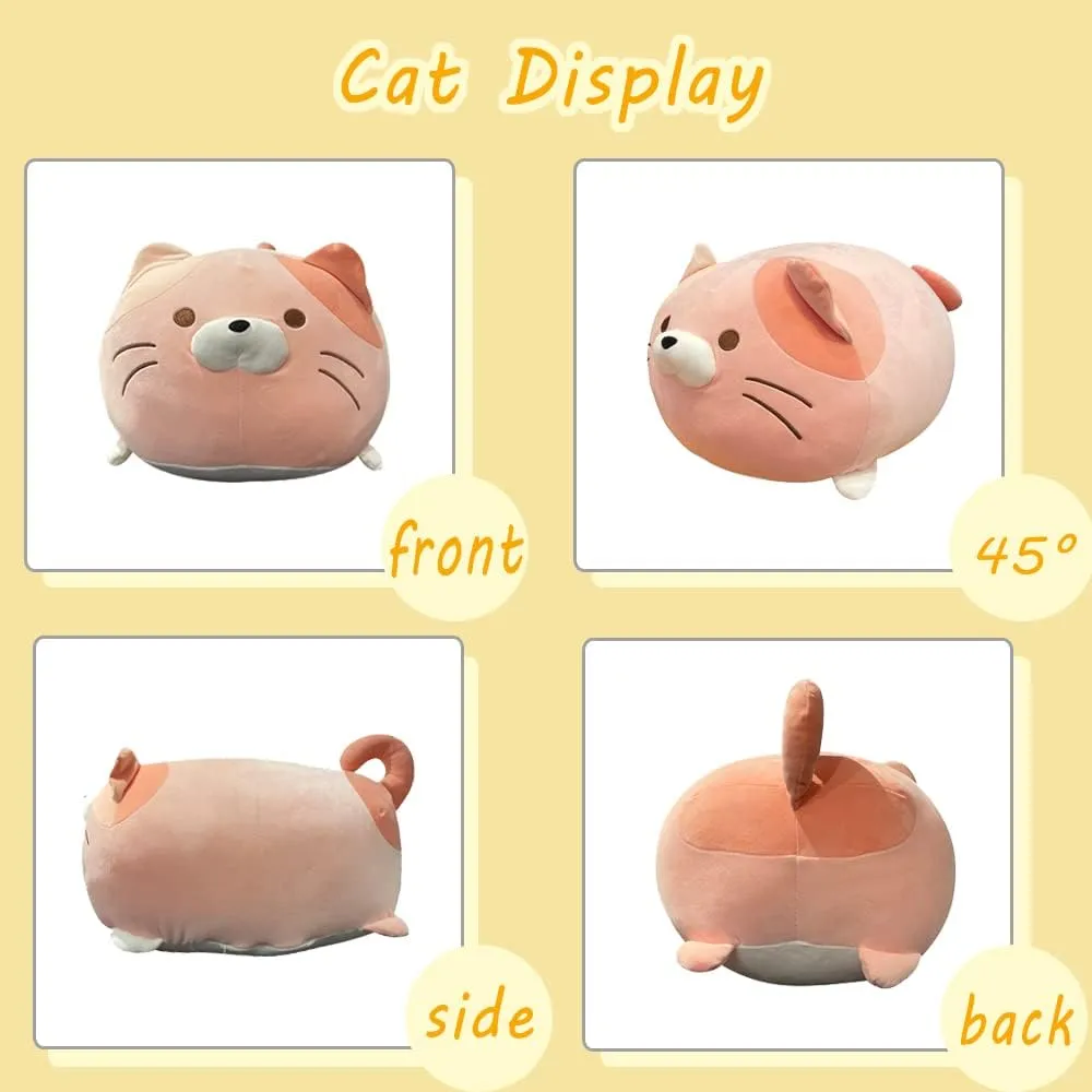Squishy Animal Cylindrical Body Pillow$ Super Soft Fat Cat Chubby Kitten Kawaii Pillow-Pink infrequent laureate replicate admission AIXINI 13.7 inch Cute Cat Plush Pillow Stuffed 