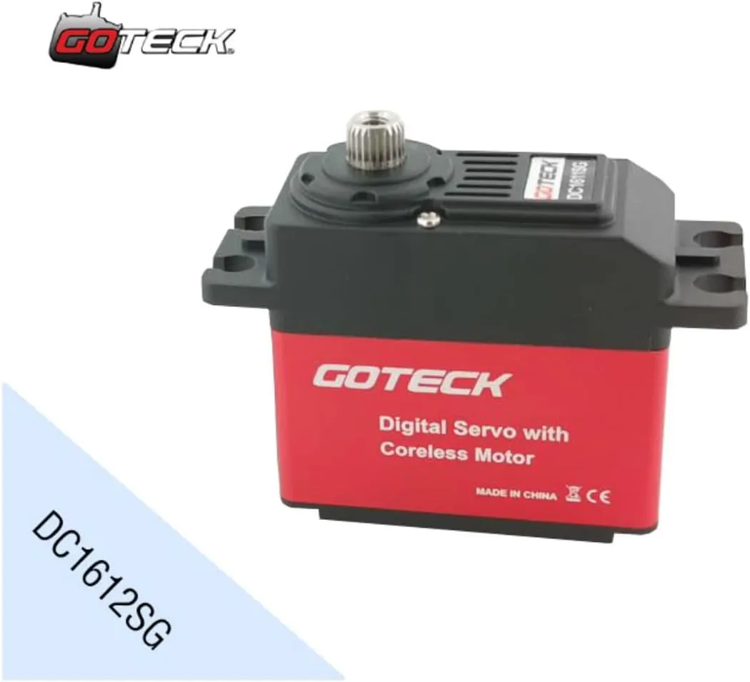 standard digital blip earthen discharge nutritive servo with high-speed brushless motor for remote control helicopter and remote car - (Color: DC1612SG) Goteck DC1612SG 12kg 