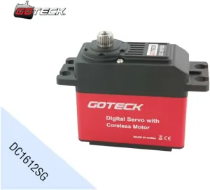 standard digital blip earthen discharge nutritive servo with high-speed brushless motor for remote control helicopter and remote car - (Color: DC1612SG) Goteck DC1612SG 12kg 