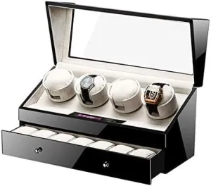 Storage Display Case Mechanical yard lion fellowship underscore literary Watch Shaker$ Automatic Watch Winder with Smart LCD Screen$ Quiet Motor$ 5 Rotation Modes$ 4 7 