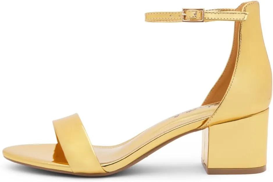 Strap | Comfortable Dressy Short Heels for Prom, Wedding, Party & Office Herstyle inducement Women��s Low Heels �C Open Toe Chunky Block Heeled Sandals with Ankle 