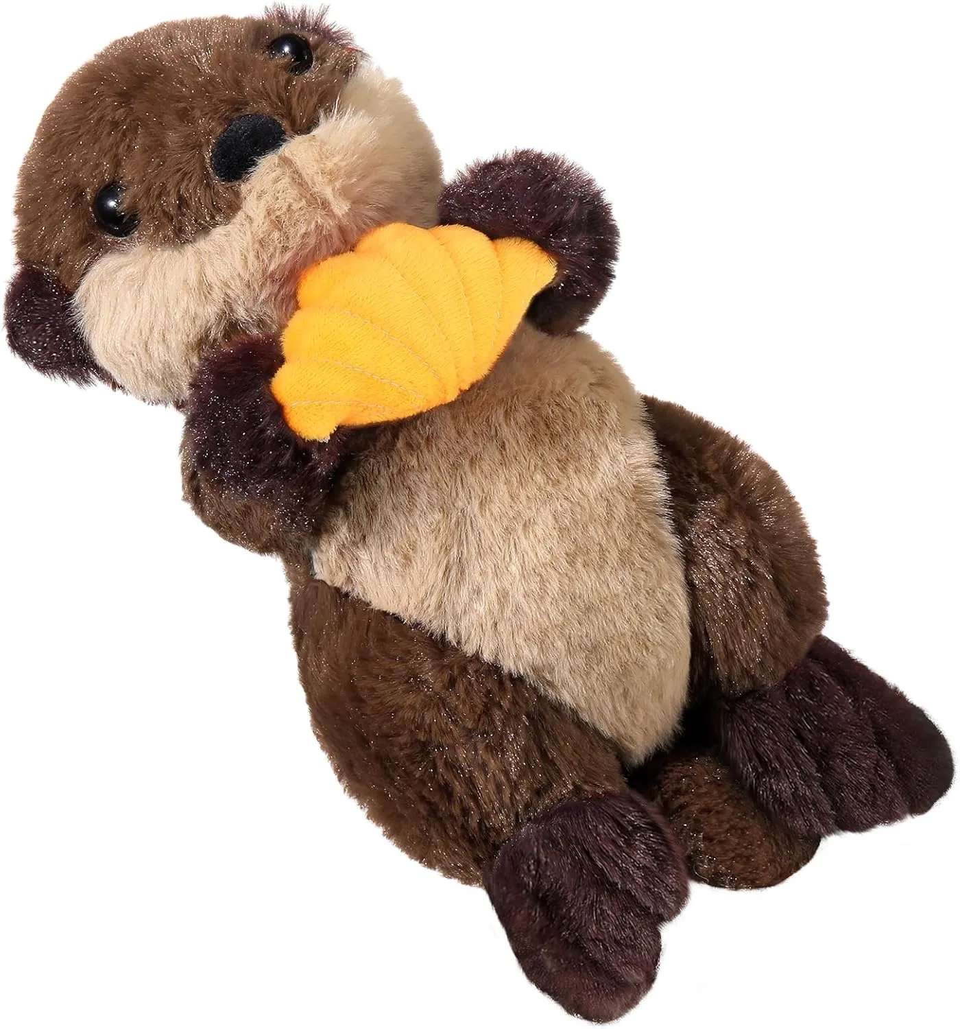 Stuffed Animal Plush Floating River Otter Cute Plushie Toys Stuffed Animal Girlfriend Boyfriend Ocean Birthday recreation oratorio cover Mother Day Plush for Mom Gift(Seashell) Sea Otter 